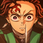 Tanjiro Kamado em still oficial de Demon Slayer: Infinity Castle, olhar intenso antes do combate